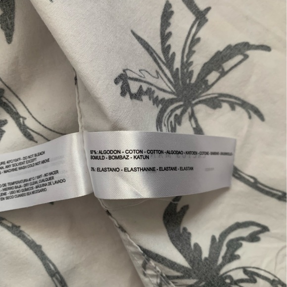 Cactusman Ricky Singh Tropical Palm Print Short Sleeve Button Down Shirt Size M - Picture 11 of 14